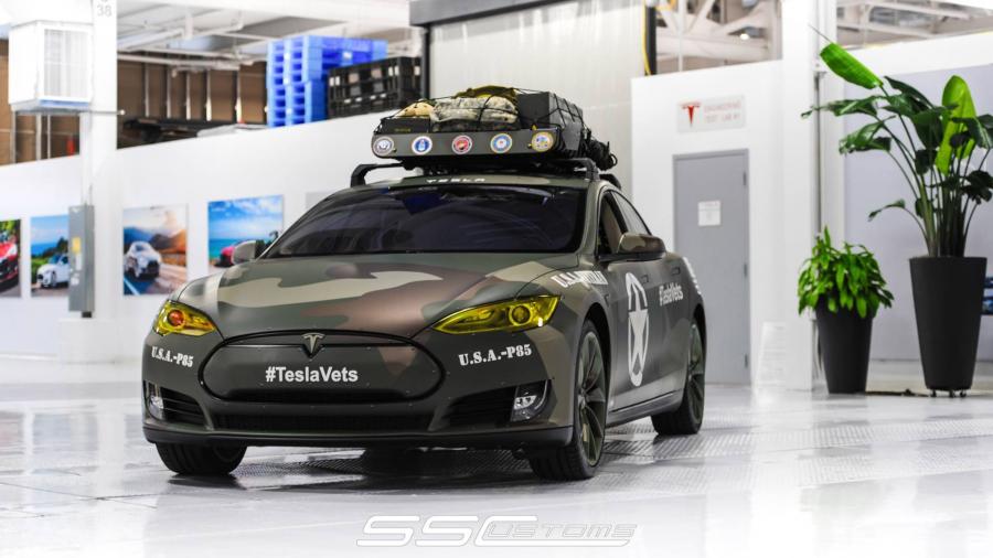  Tesla Model S TeslaVets Project by SS Customs 2014 года  (фото 3 из 14)